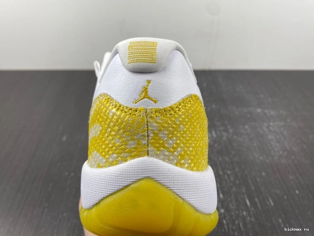Rep MAX Yellow Low AH7860-107 Air Jordan 11 WMNS Snakeskin 0816